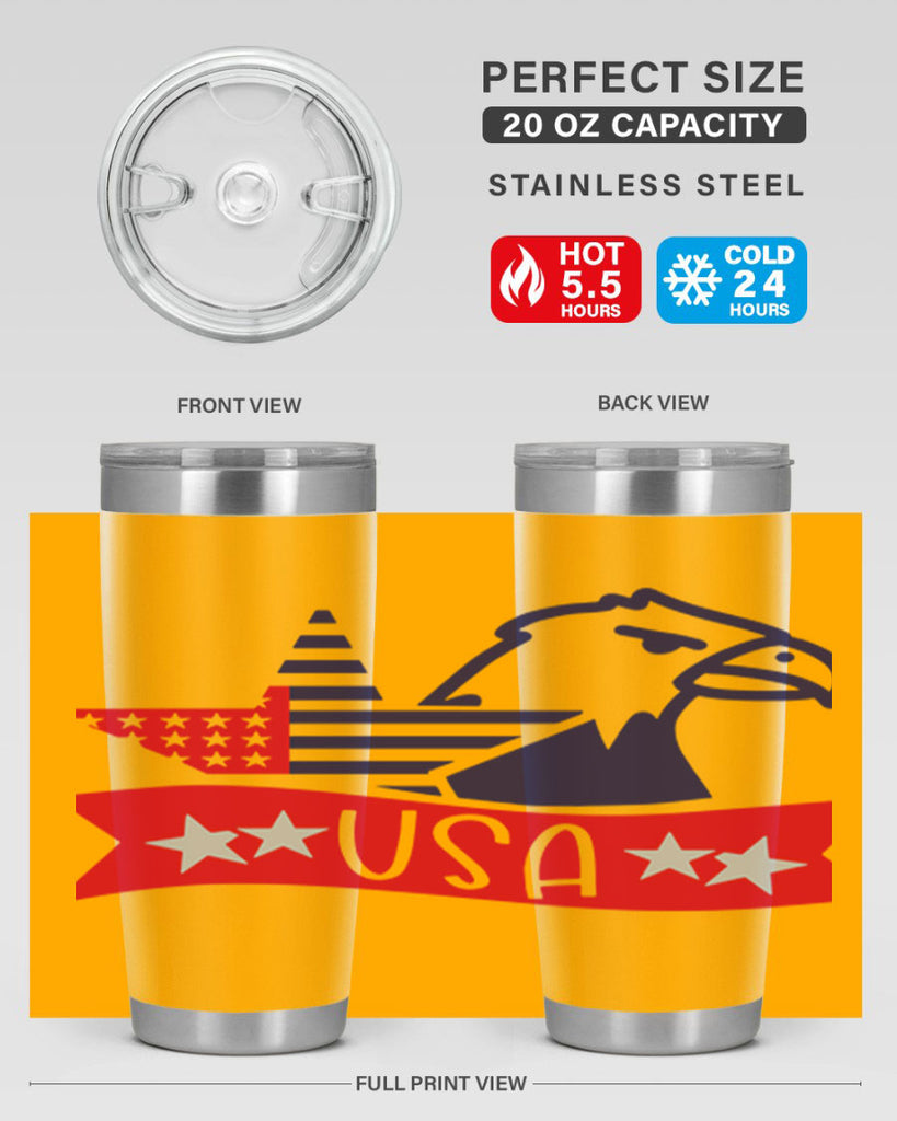 USA Style 182#- Fourt Of July- Tumbler
