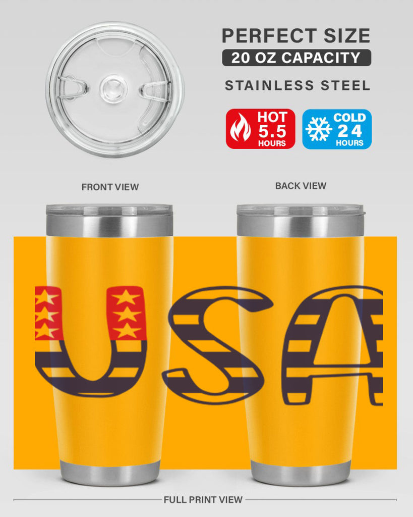 USA Style 184#- Fourt Of July- Tumbler