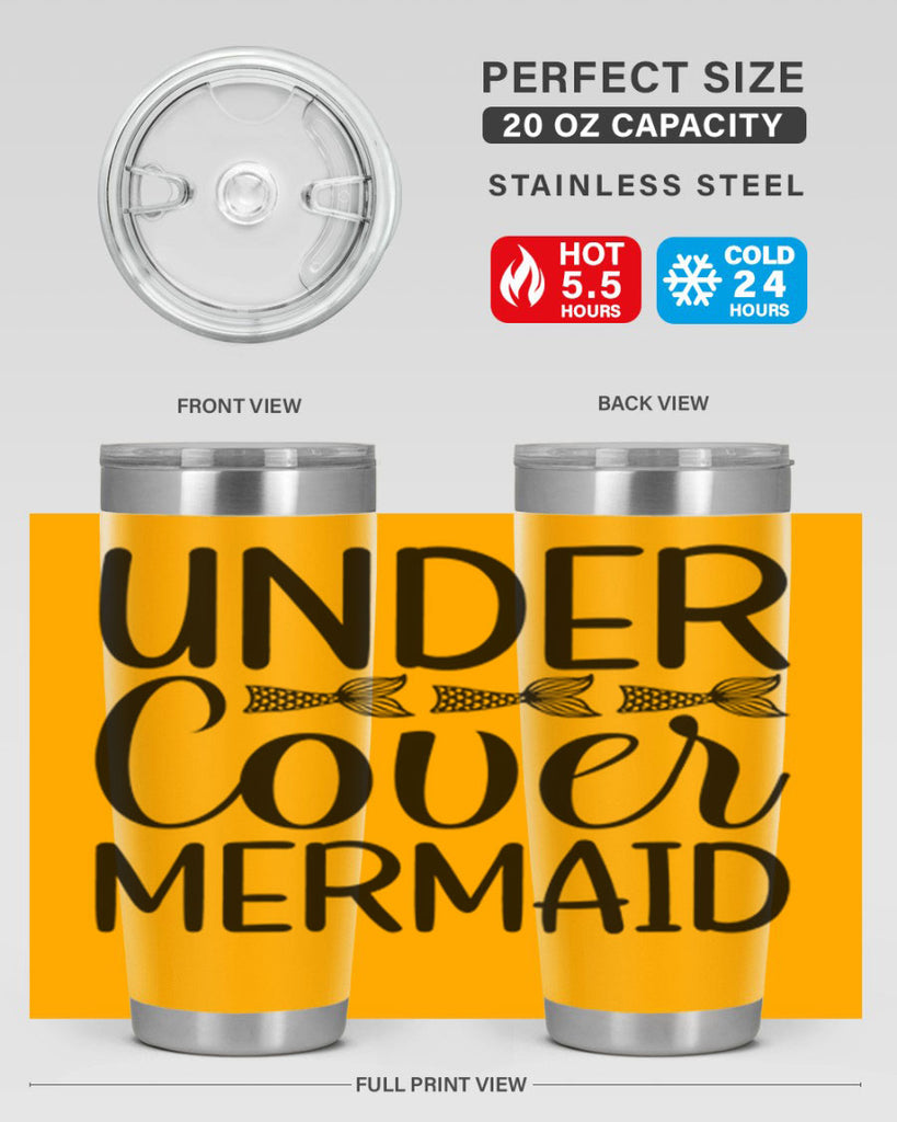 Under Cover Mermaid 647#- mermaid- Tumbler