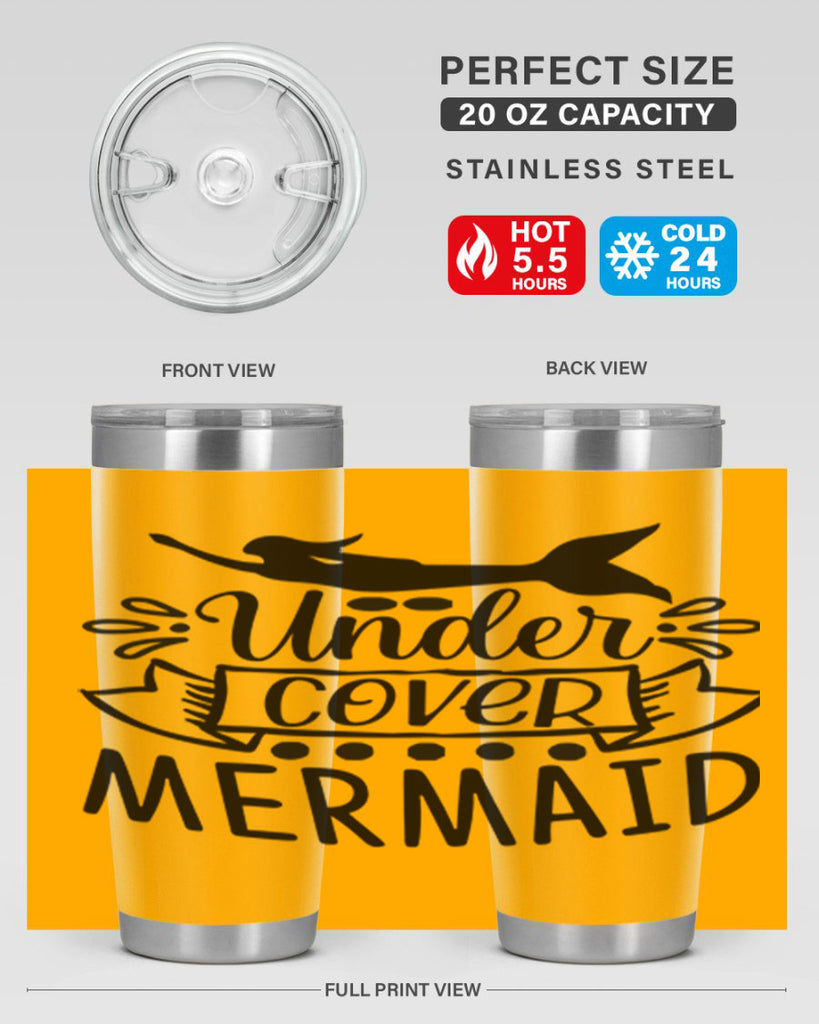 Under cover mermaid 645#- mermaid- Tumbler