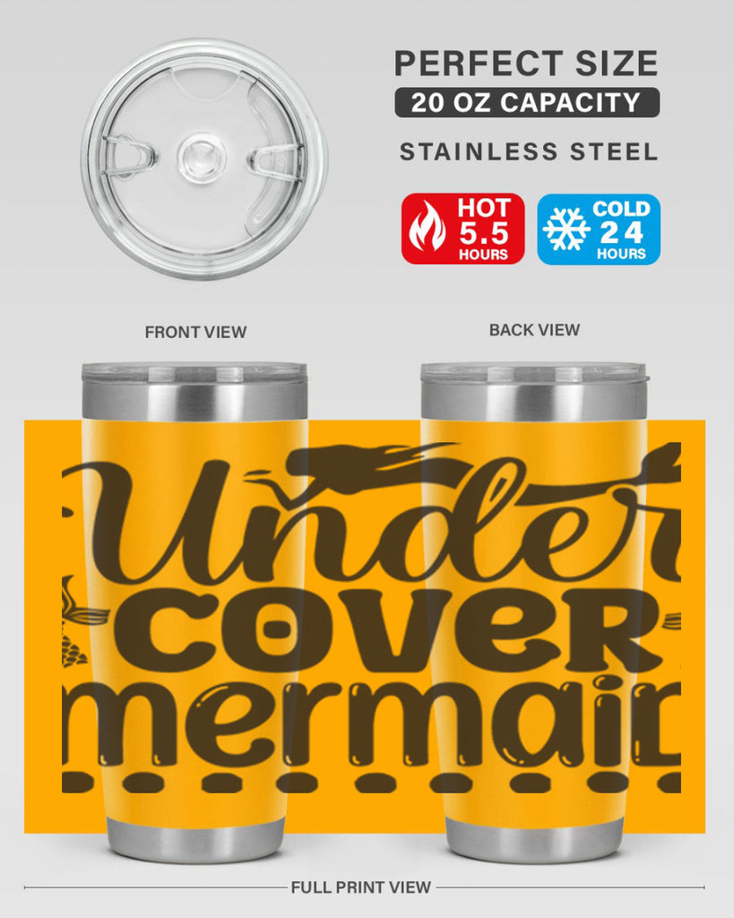 Under cover mermaid 649#- mermaid- Tumbler