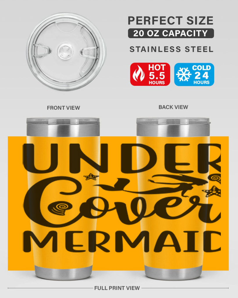 Under cover mermaid design 655#- mermaid- Tumbler