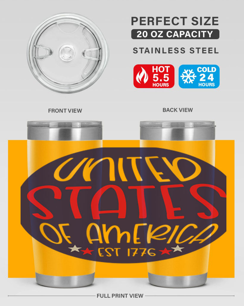 United States Of America Est Style 176#- Fourt Of July- Tumbler