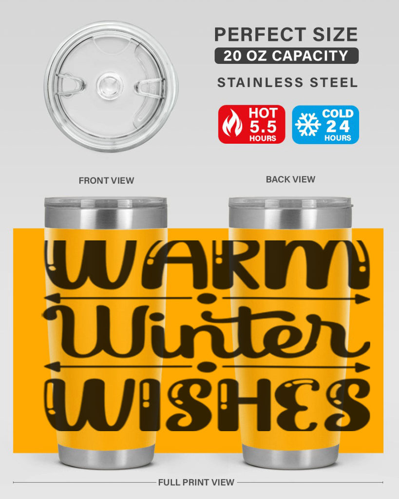Warm Winter Wishes 463#- winter- Tumbler
