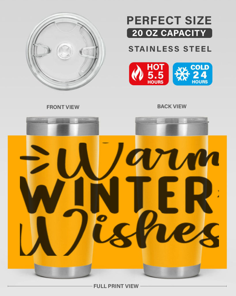Warm Winter Wishes459#- winter- Tumbler