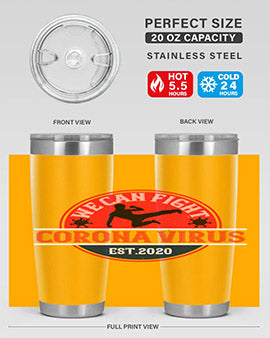 We Can Fight Corona Virus Est Style 11#- corona virus- Tumbler