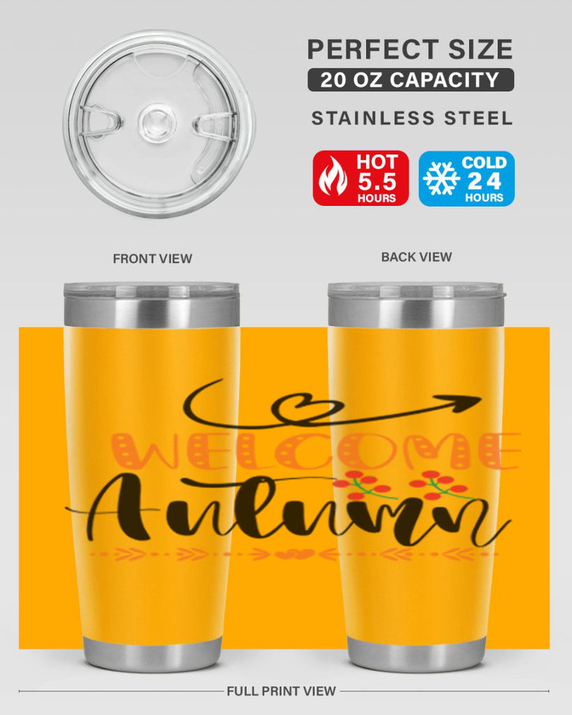 Welcome Autumn 628#- fall- Tumbler