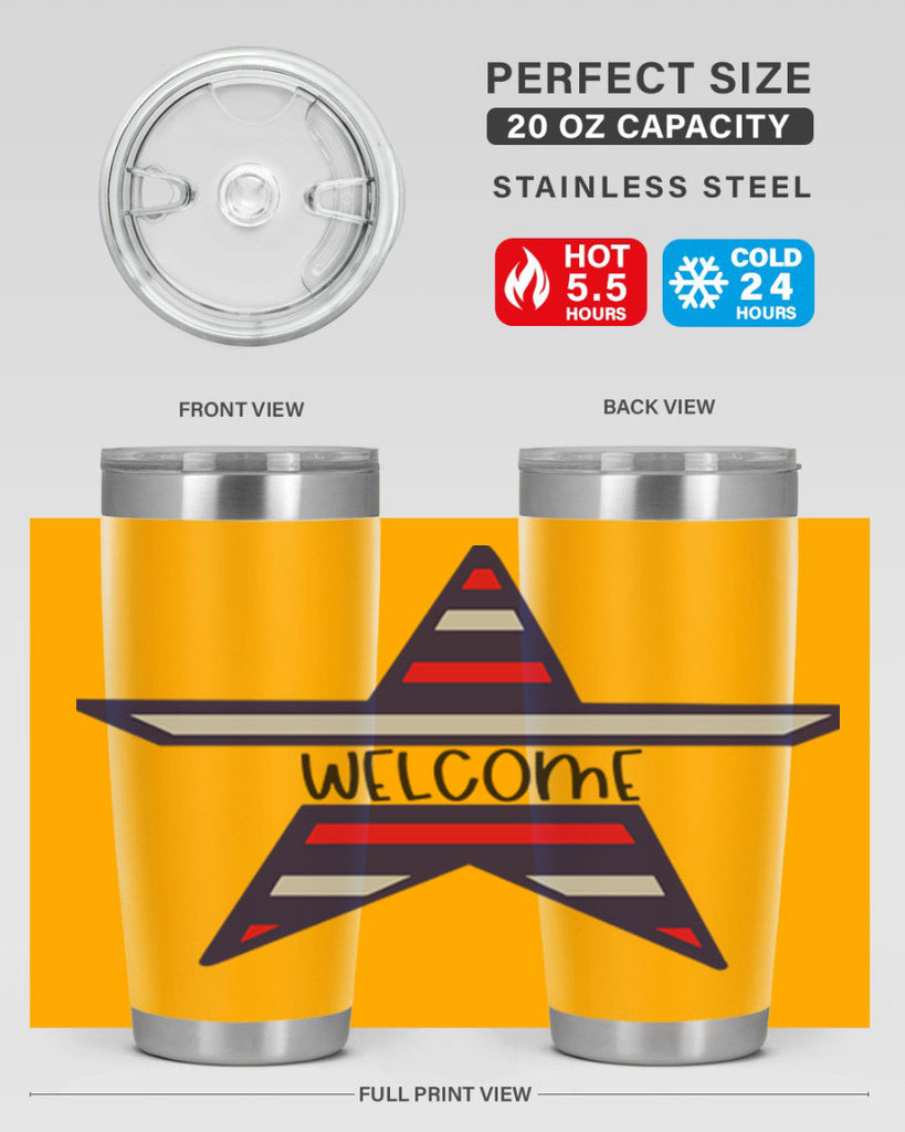 Welcome Style 186#- Fourt Of July- Tumbler