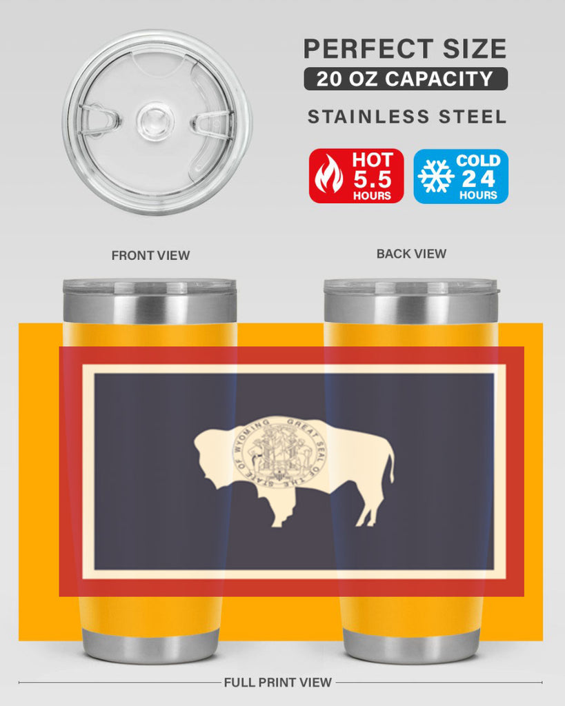 Wyoming 1#- stateflags- Tumbler