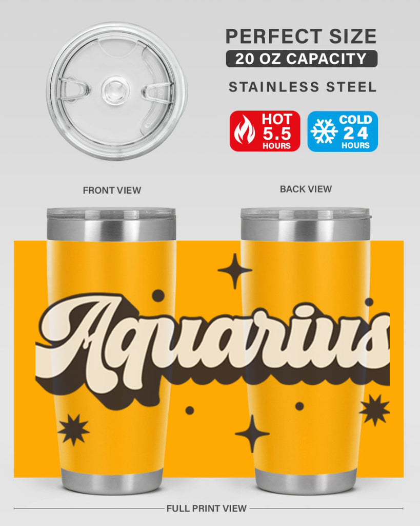 aquarius 82#- zodiac- Tumbler