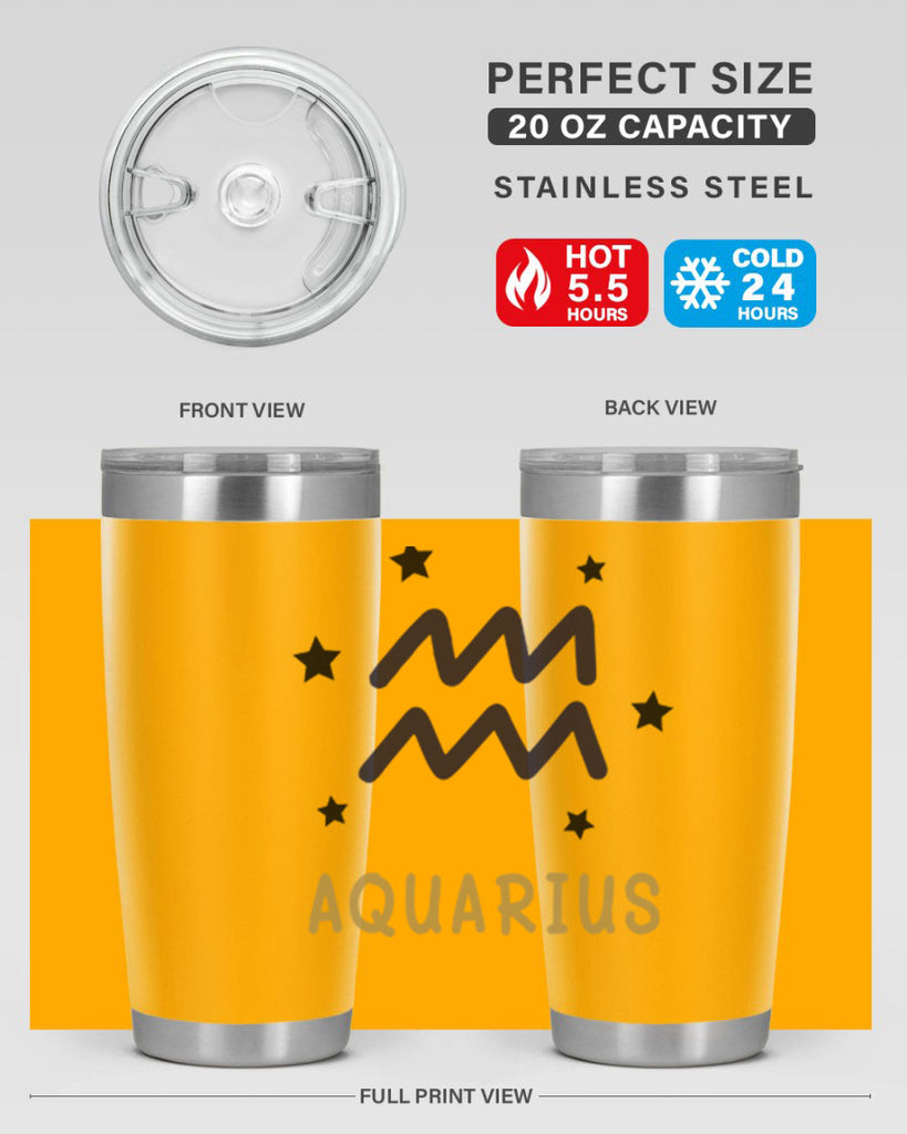 aquarius 83#- zodiac- Tumbler