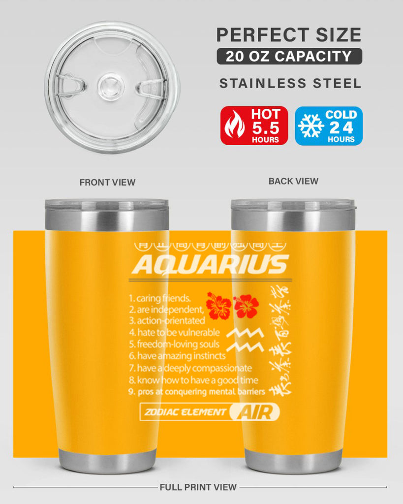 aquarius 85#- zodiac- Tumbler