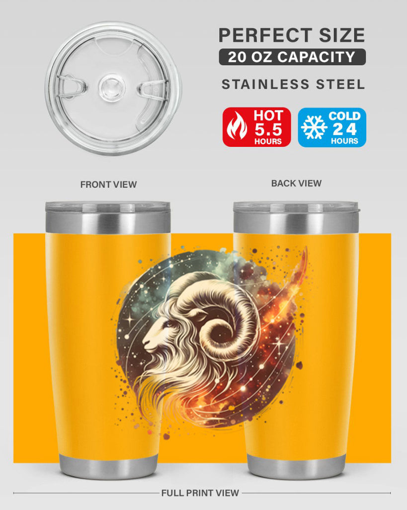 aries 124#- zodiac- Tumbler