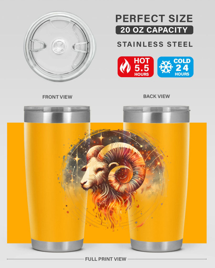 aries 125#- zodiac- Tumbler