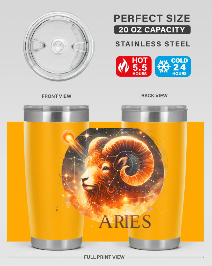 aries 130#- zodiac- Tumbler