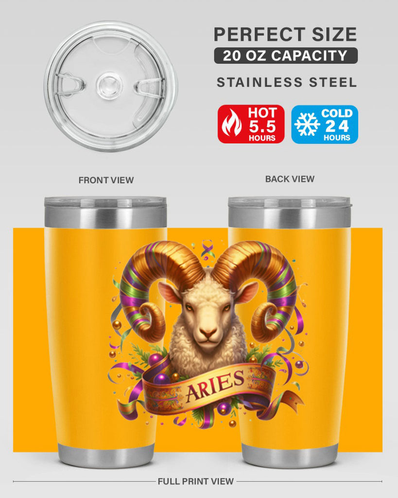 aries 136#- zodiac- Tumbler