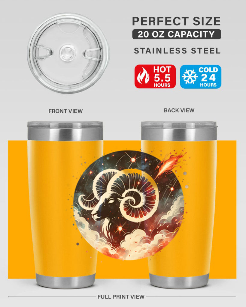 aries 140#- zodiac- Tumbler