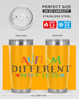 autism different not less Style 5#- autism- Tumbler