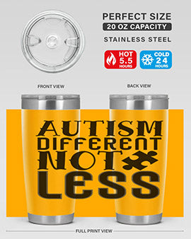 autism different not less Style 6#- autism- Tumbler