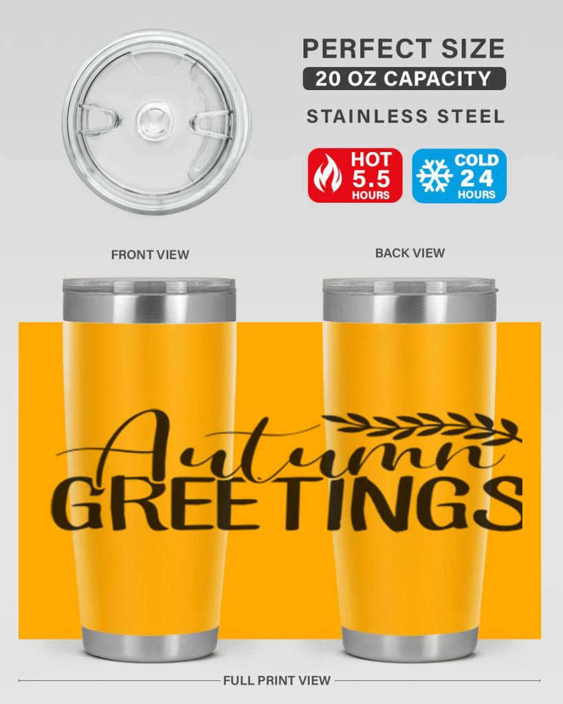 autumn greetings 13#- fall- Tumbler