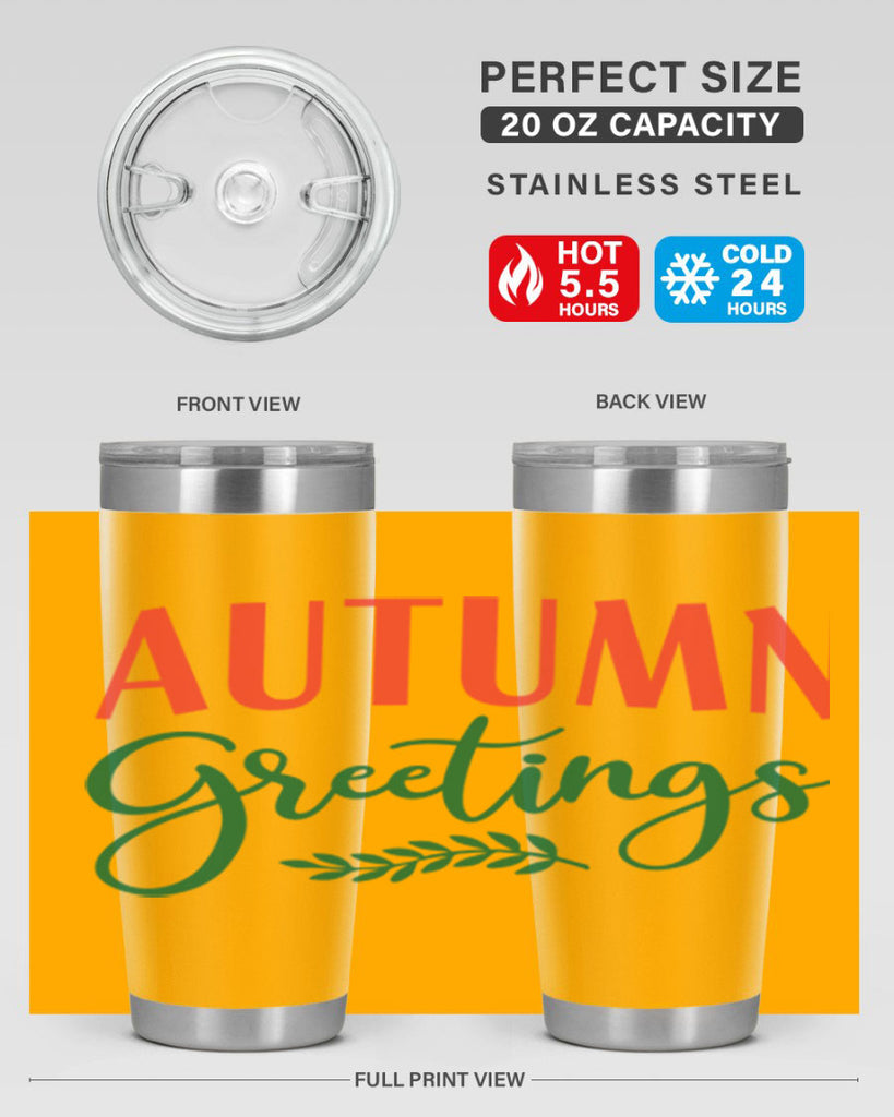 autumn greetings 14#- fall- Tumbler