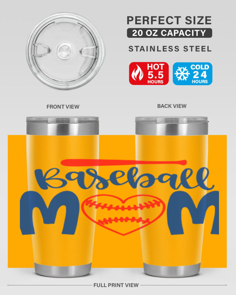 baseball mom 2077#- baseball- Tumbler