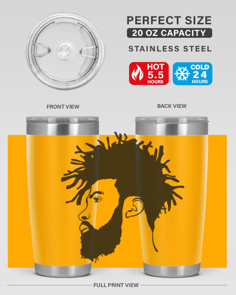 beardman 46#- black men - boys- tumbler