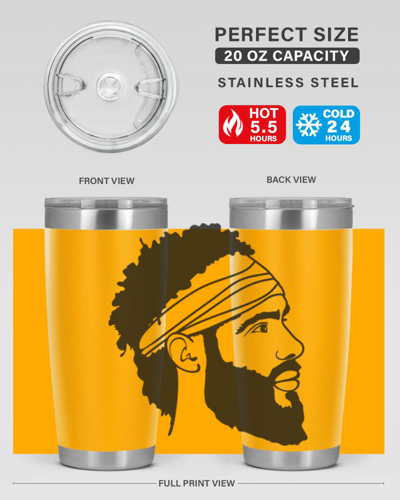 beardman 48#- black men - boys- tumbler