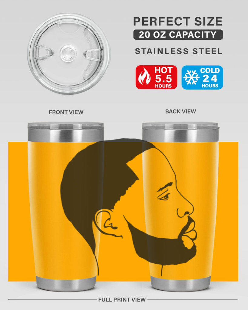 beardman 54#- black men - boys- tumbler