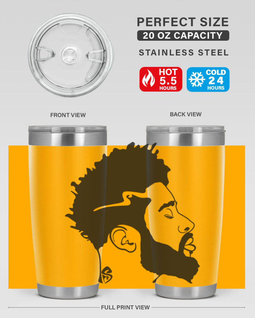 beardman 59#- black men - boys- tumbler