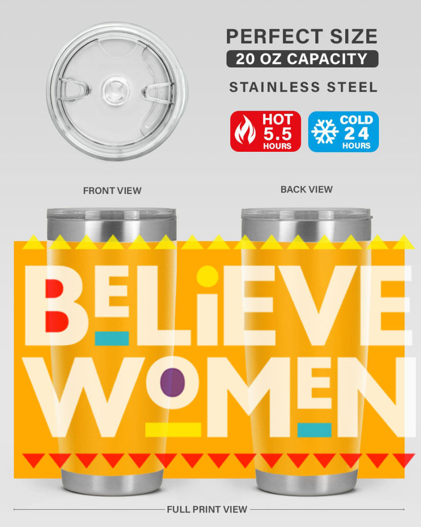 believewomen 254#- black words phrases- Cotton Tank