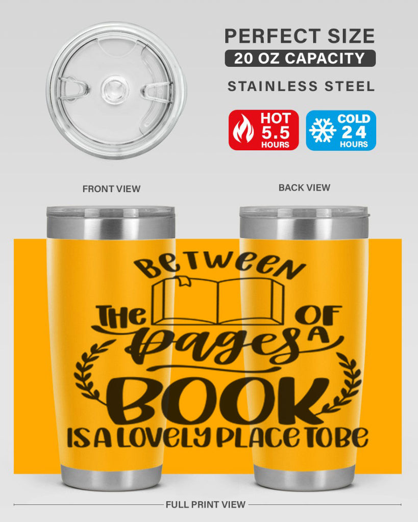 between the pages of a book 52#- reading- Tumbler