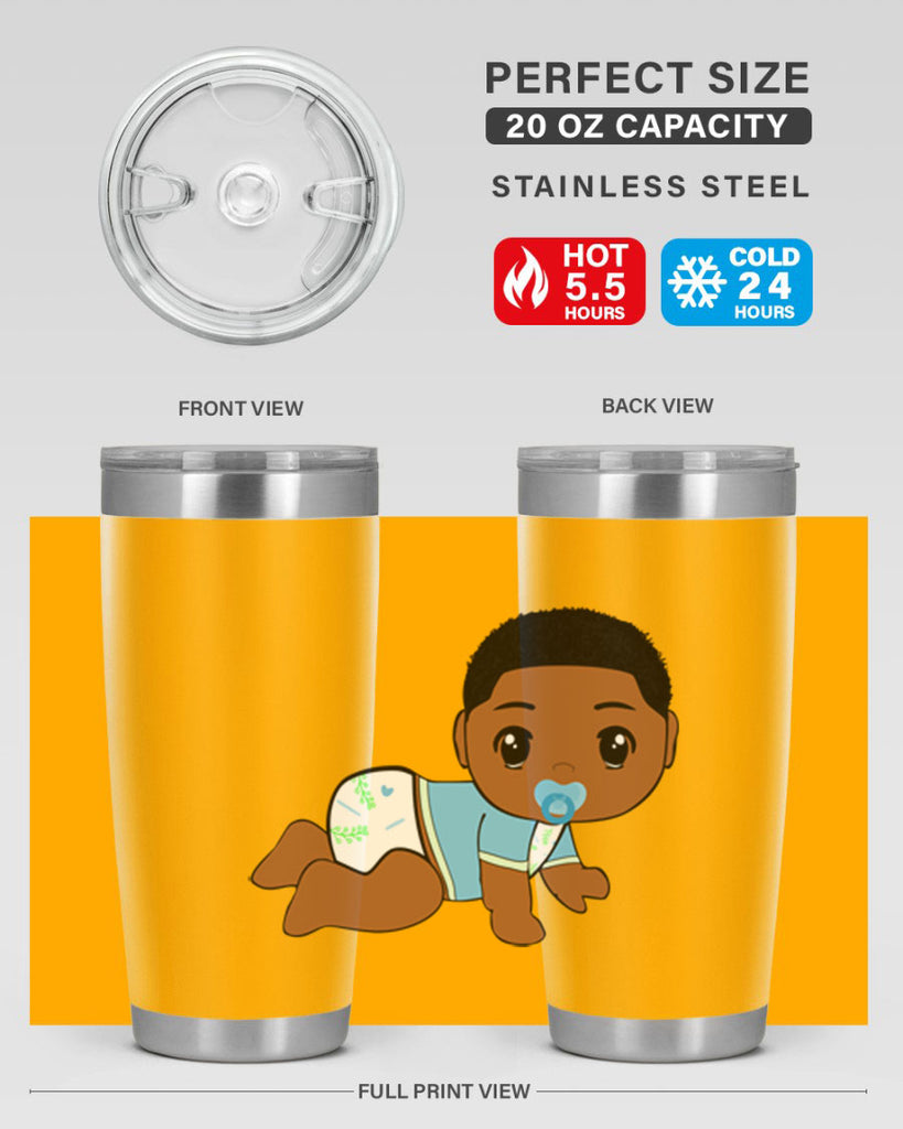 black baby boy 1#- black men - boys- tumbler