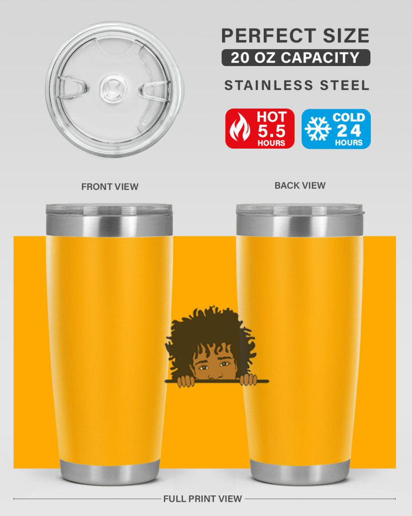black boy 4#- black men - boys- tumbler