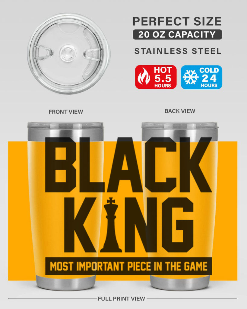 black king 199#- black words phrases- Cotton Tank