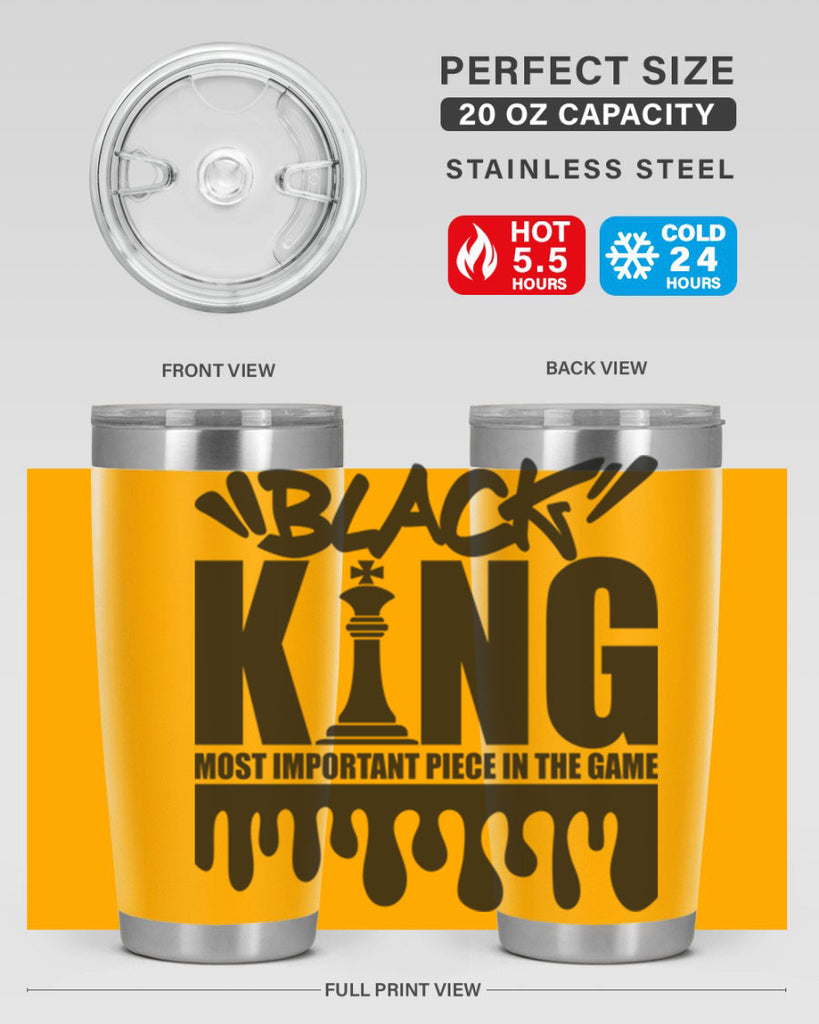 black king 214#- black words phrases- Cotton Tank