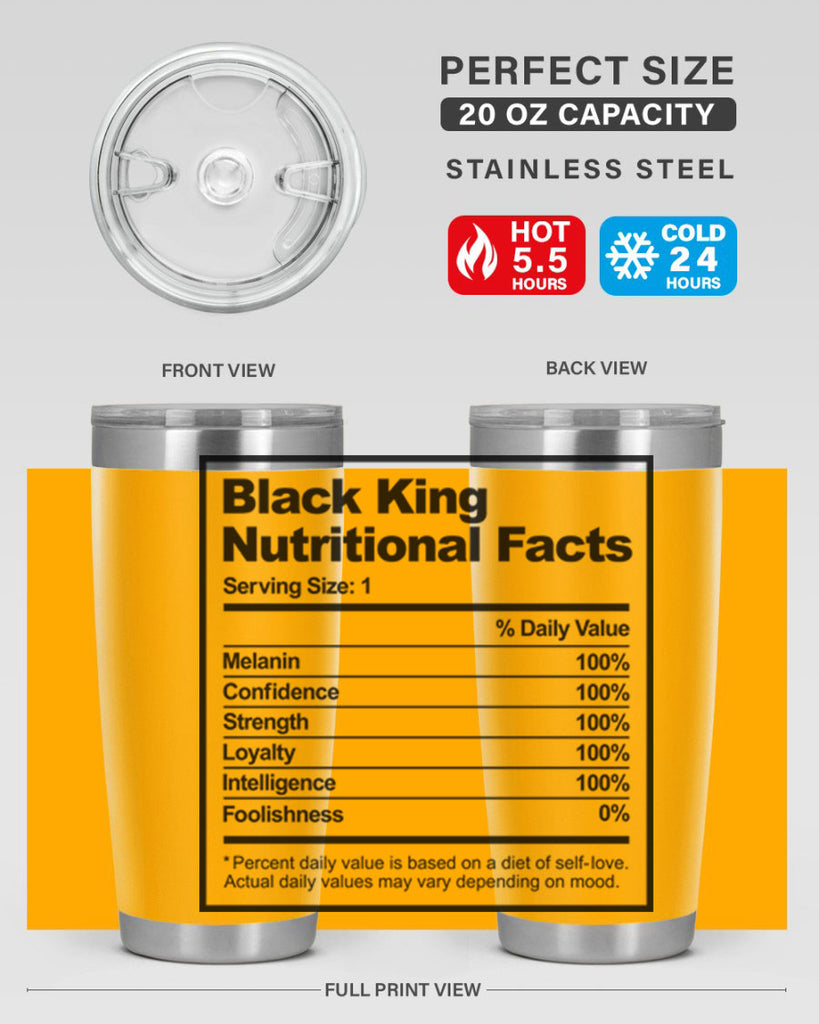 black king nutritional facts 231#- black words phrases- Cotton Tank