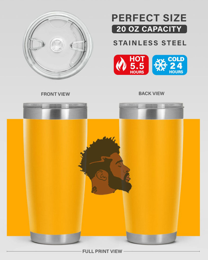 black man 30#- black men - boys- tumbler