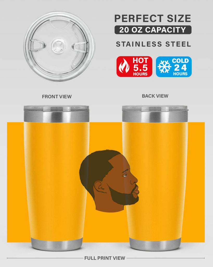 black man 35#- black men - boys- tumbler