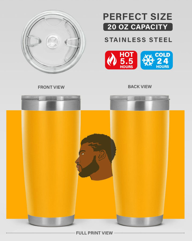 black man 40#- black men - boys- tumbler