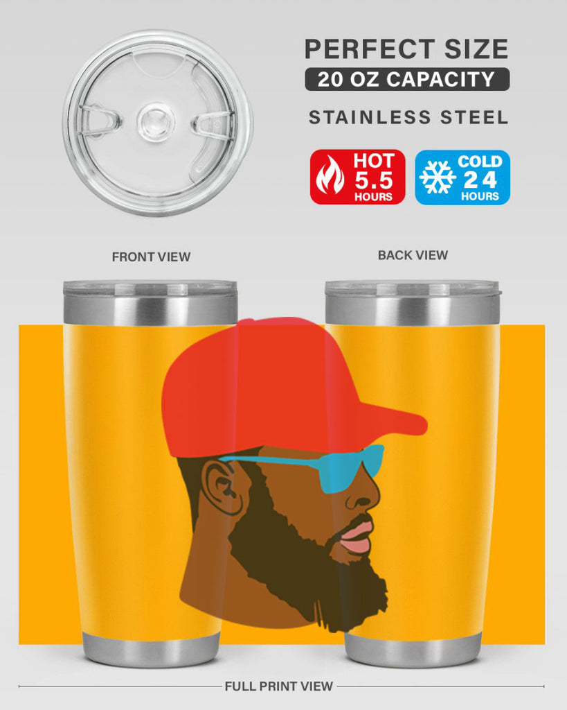 black man style 1#- black men - boys- tumbler