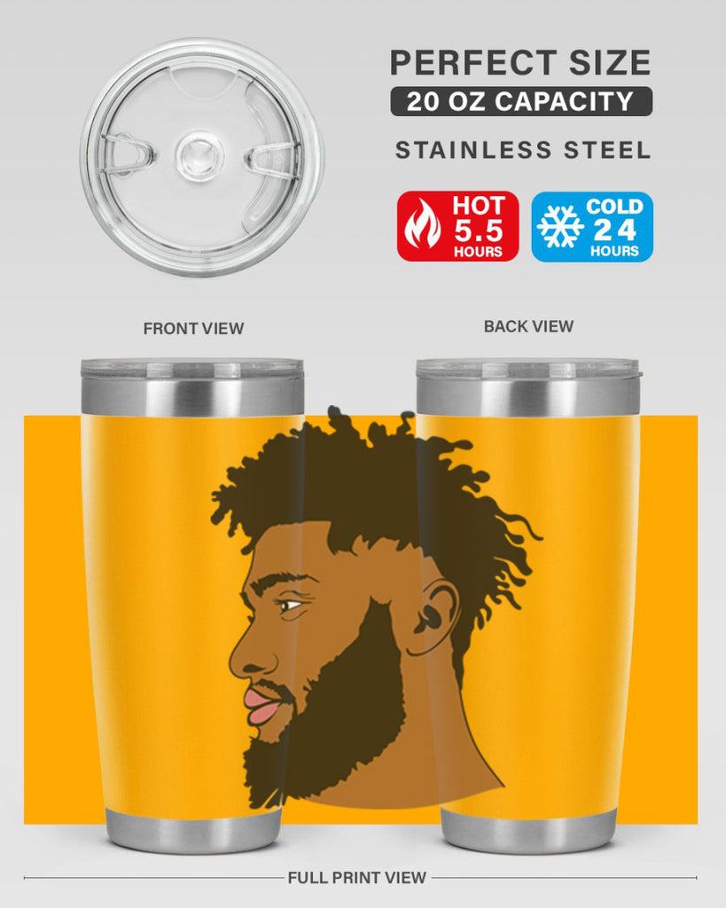 black man style 3#- black men - boys- tumbler