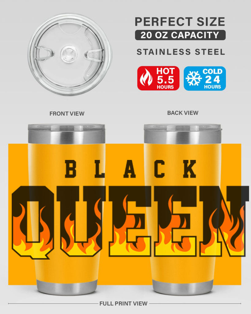 black queen flames 220#- black words phrases- Cotton Tank