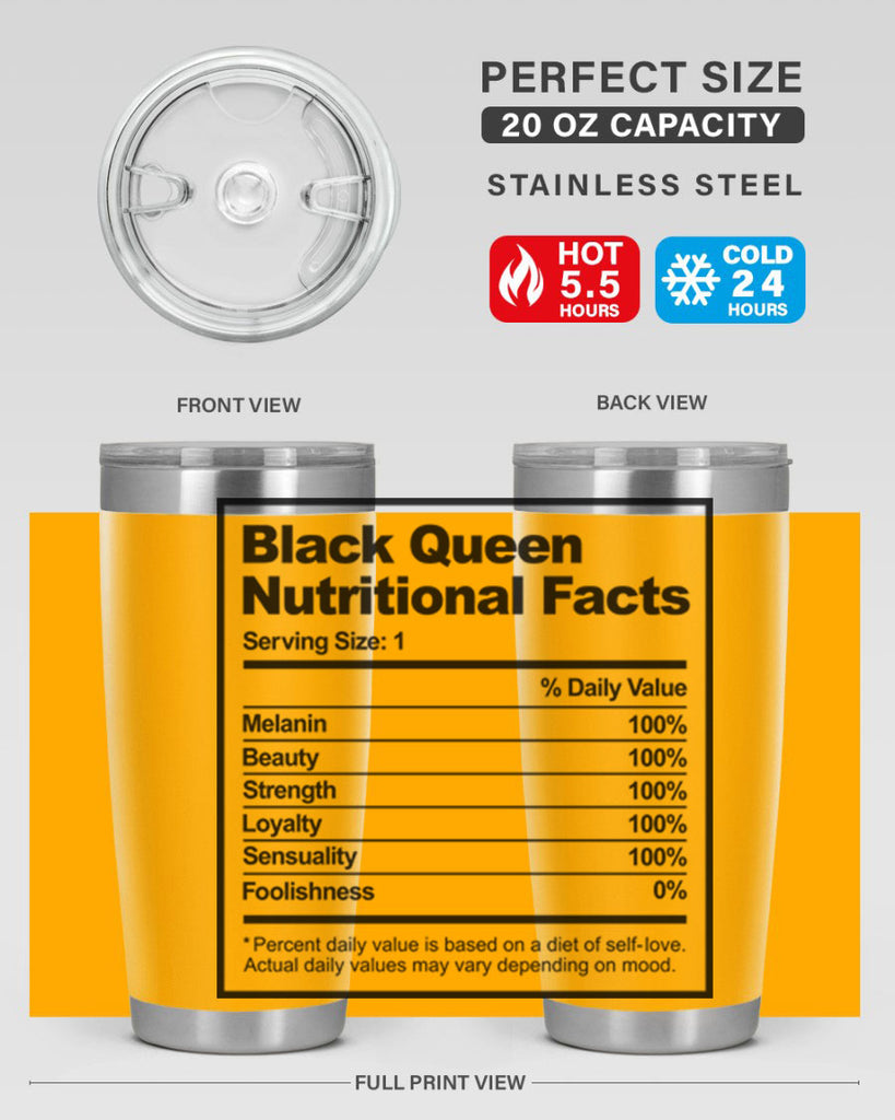 black queen nutritional facts 219#- black words phrases- Cotton Tank