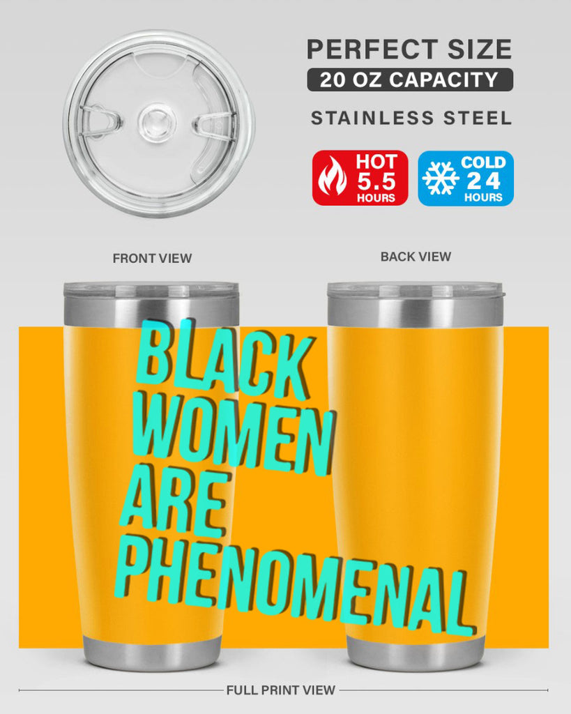 black woman are phenomenal color 216#- black words phrases- Cotton Tank