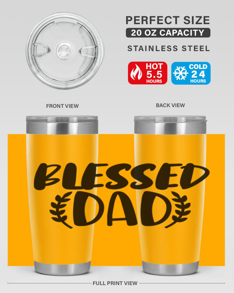 blessed dad 36#- dad- Tumbler