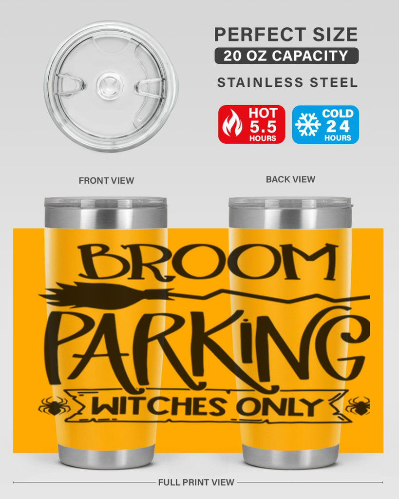 broom parking witches only 84#- halloween- Tumbler