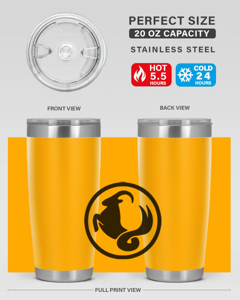 capricorn 203#- zodiac- Tumbler