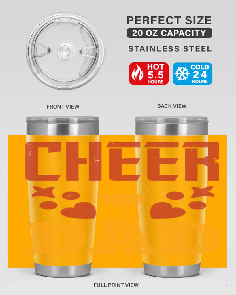 cheer dad 121#- fathers day- Tumbler