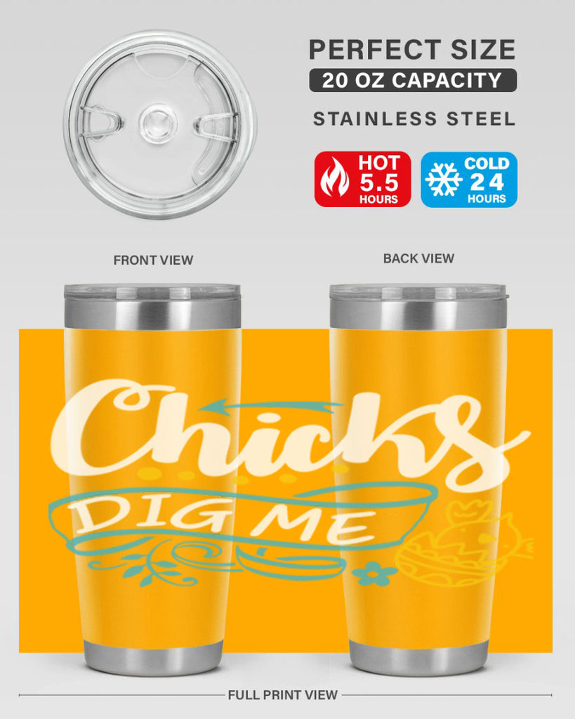 chicks dig me 99#- easter- Tumbler